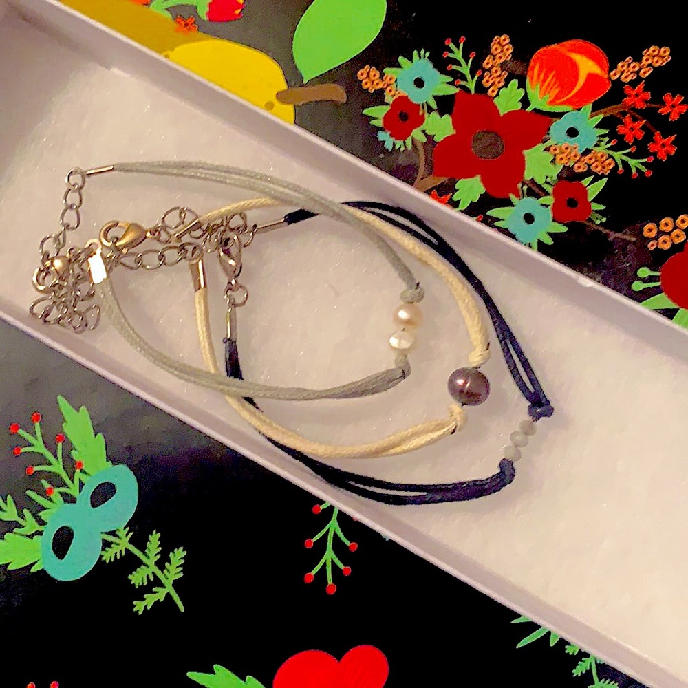 Handmade bracelet trio